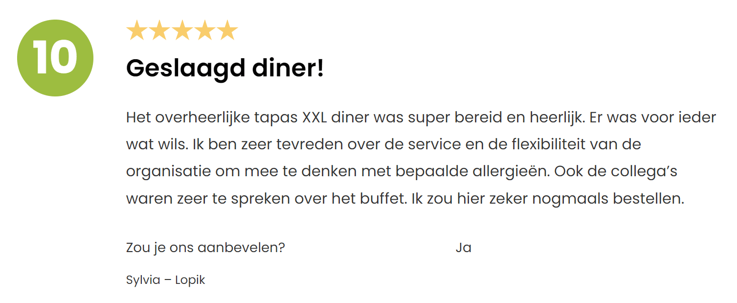 review voorbeeld